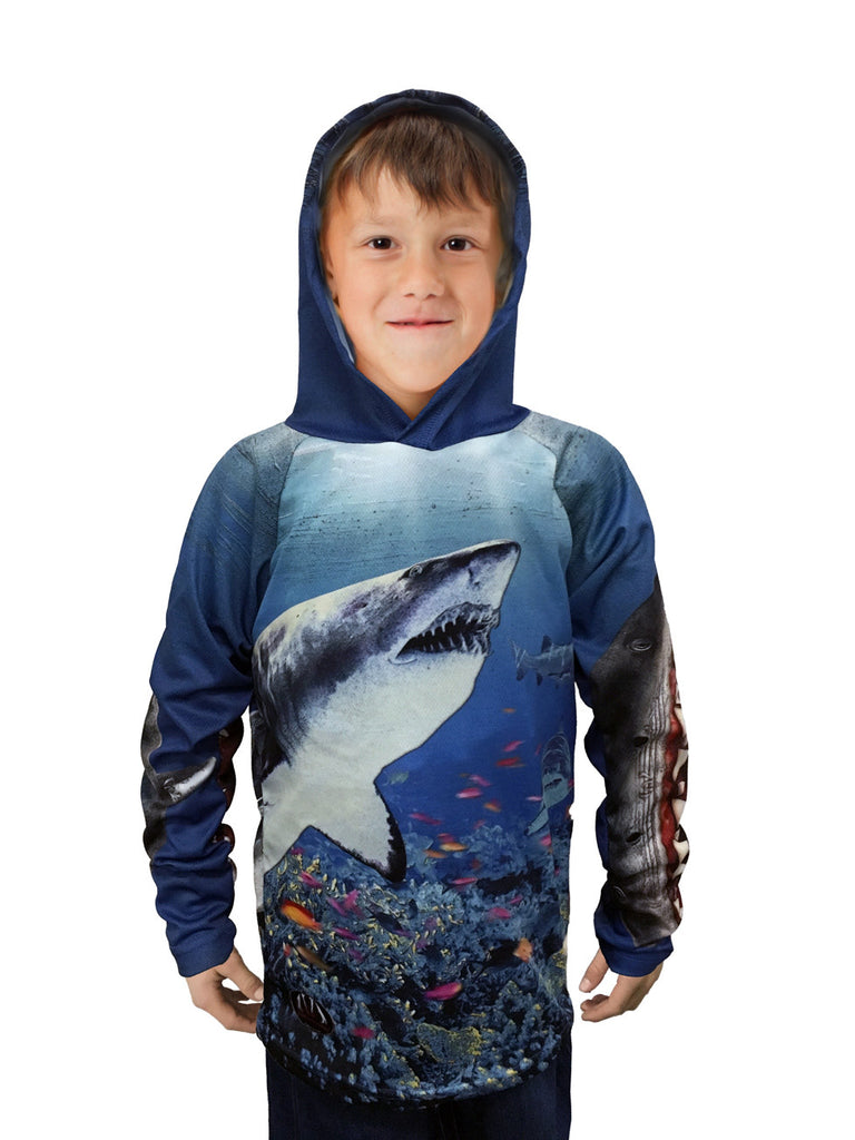 Shark Shirt Adult Large Tie Dye Shark T-shirt Mens Tie Dye 
